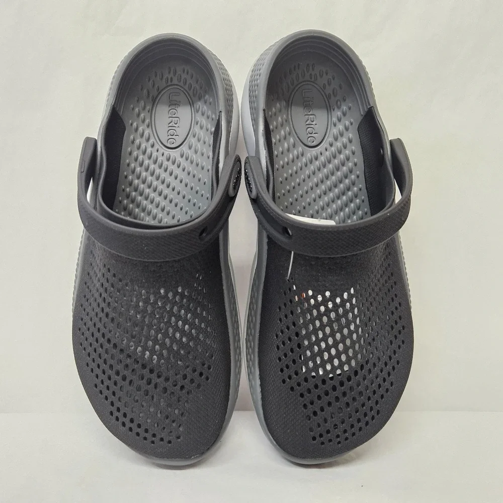 Crocs LiteRide 360 Clog 206708-0DD Black Slate Grey Mens 5